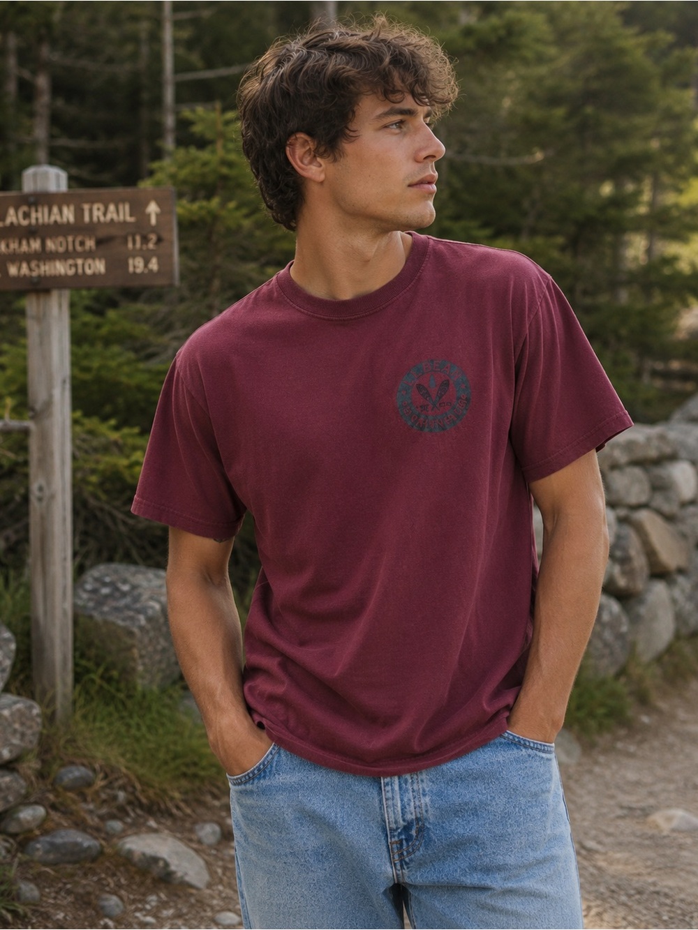 Y2K LL Bean Maine Snow Shoe Tee | Heritage Outdoors Gorpcore Cotton Shirt